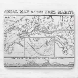 Tapis De Souris La carte officielle de Wyld du canal maritime de