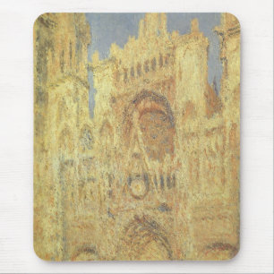 Tapis De Souris La Cathédrale de Rouen, soleil couchant par Claude