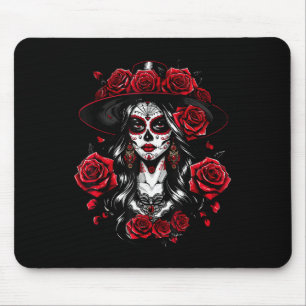 Tapis De Souris La Catrina Women Dia De Los Muertos Latino Cinco D