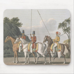 Tapis De Souris La cavalerie irrégulière, armée du Bengale 1817