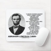 Tapis De Souris La Chambre d'Abraham Lincoln divisée ne peut pas (Avec souris)