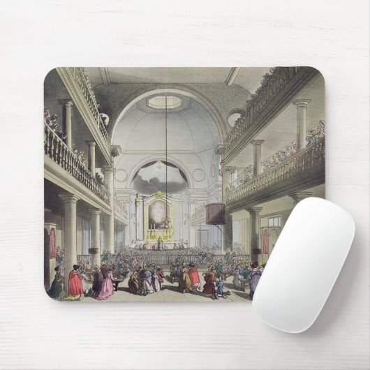 Tapis De Souris La chapelle catholique, champs d'auberge de (Avec souris)