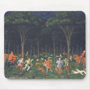 Tapis De Souris La chasse dans la forêt (par Paolo Uccello)