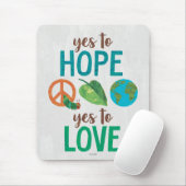 Tapis De Souris La chenille affamée | Oui à l'espoir (Avec souris)