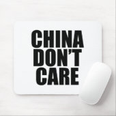 Tapis De Souris La Chine S'en fiche  (Avec souris)