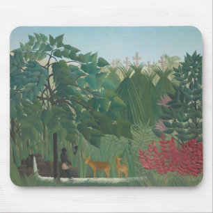 Tapis De Souris La Chute d'eau par Henri Rousseau, Beaux-Arts Anci