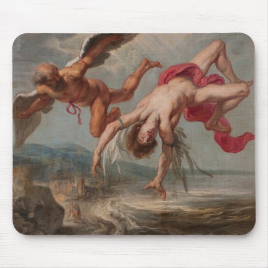 Tapis De Souris La chute d'Icarus (par Jacob Peter Gowy) (Devant)