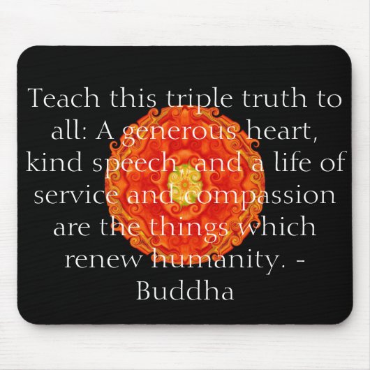 Tapis De Souris La citation de Bouddha inspirent de motivation (Devant)