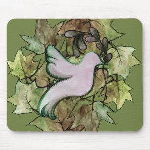 Tapis De Souris La colombe de la paix sur Terre et l'espoir de la
