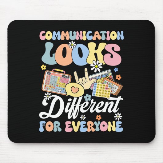 Tapis De Souris La communication est différente pour chaque person (Devant)