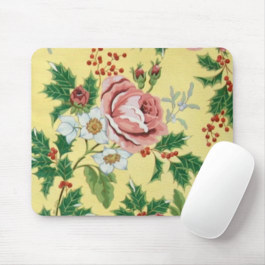 Tapis De Souris La conception florale de Pat (Avec souris)