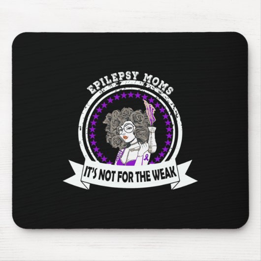 Tapis De Souris La conscience de l'épilepsie maman ce n'est pas po (Devant)