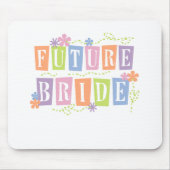 Tapis De Souris La couleur bloque la future jeune mariée (Devant)