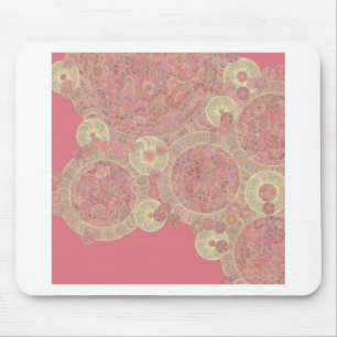 Tapis De Souris la couleur florale de motif rose abstrait