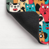 Tapis De Souris La Crowd of cats (Coin)