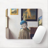 Tapis De Souris La dame debout dans une virginale, Johannes Vermee (Avec souris)