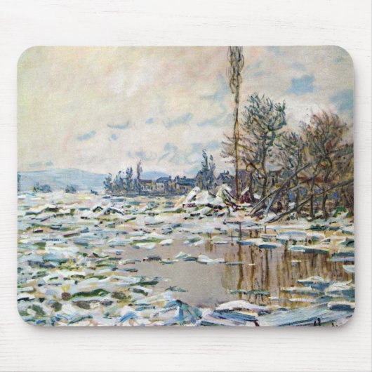 Tapis De Souris La débâcle des glaces de Claude Monet (Devant)