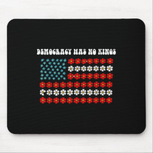 Tapis De Souris La démocratie n'a pas de roi L'Amérique Drapeau De