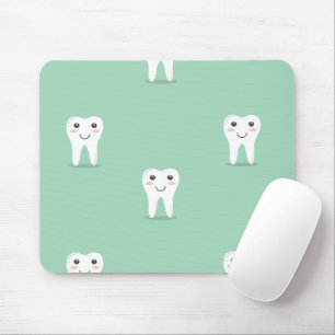 Tapis De Souris La dent heureuse de Kawaii