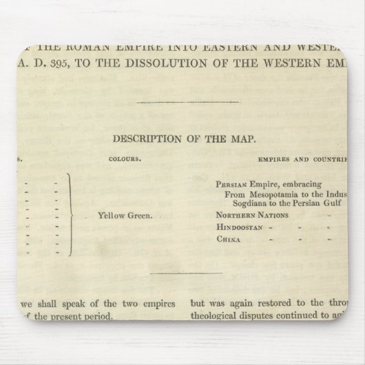 Tapis De Souris La Dissolution de l'Empire occidental 476 (Devant)