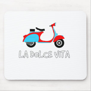 Tapis De Souris La Dolce Vita La douce vie sur un scooter