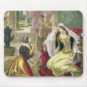 Tapis De Souris La domestique hébreue captive qui a attendu sur