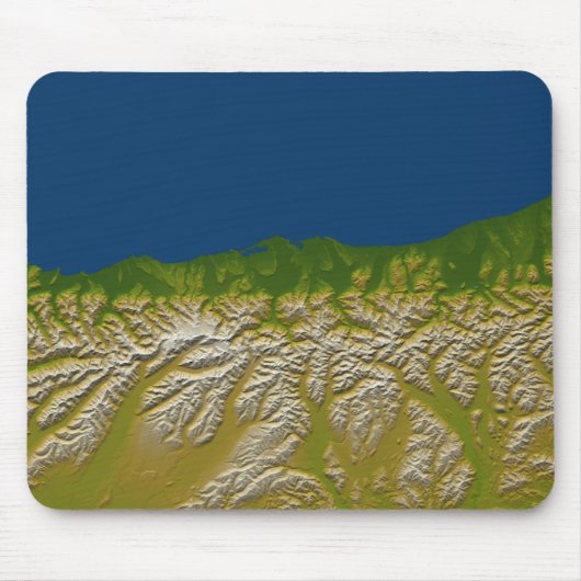 Tapis De Souris La faille alpine le long de la côte ouest (Devant)