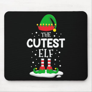 Tapis De Souris La famille de Noël des elfes les plus croustillant
