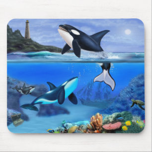Tapis De Souris La famille d'orques