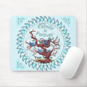 Tapis De Souris La famille est pour toujours (Avec souris)