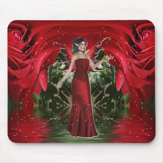 Tapis De Souris La fée Mousepad de rose (Devant)