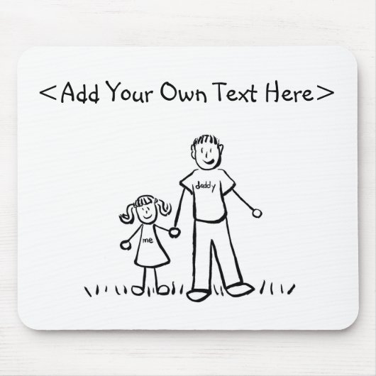 Tapis De Souris La fille de papa Mousepad (Devant)