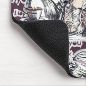 Tapis De Souris La fille lisant un livre (Coin)