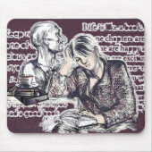 Tapis De Souris La fille lisant un livre (Devant)