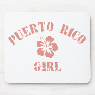 Tapis De Souris La fille rose de Porto Rico