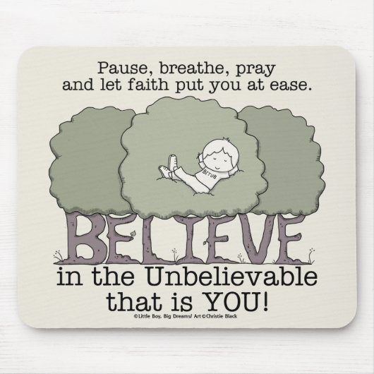 Tapis De Souris La foi vous met à l'aise (Devant)