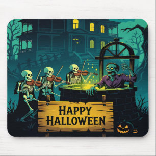 Tapis De Souris La Fontaine à Souhaits Zombie de la Maison Hantée