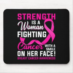 Tapis De Souris La Force Est Une Femme Qui Lutte Contre Le Cancer