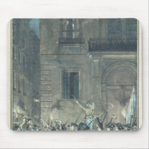 Tapis De Souris La foule errant les rues de Paris