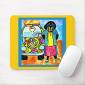 Tapis De Souris La fourgonnette de Surfer Joe (Avec souris)