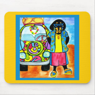 Tapis De Souris La fourgonnette de Surfer Joe