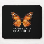 Tapis De Souris La gentillesse Est Toujours Belle Monarque Papillo (Devant)