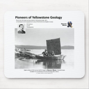 Tapis De Souris La géologie de Yellowstone fraye un chemin Ia - l