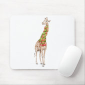 Tapis De Souris La girafe dans une écharpe (Avec souris)