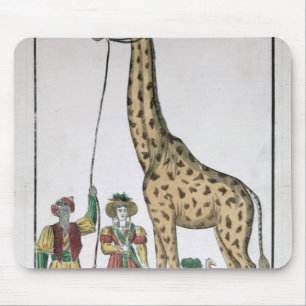 Tapis De Souris La girafe présente au roi de Pasha de