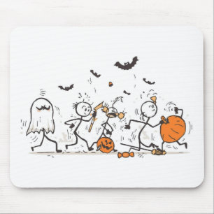 Tapis De Souris La grande bataille de bonbons d'Halloween – Bâton