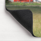 Tapis De Souris La Grange Rouge Et Les Chevaux (Coin)