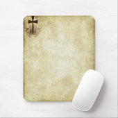 Tapis De Souris La grunge croise #4 - coins verticaux (Avec souris)