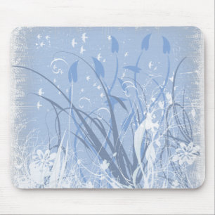 Tapis De Souris La grunge de KRW dans bleu prennent 2