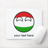 Tapis De Souris La Hongrie Geeky tendante drôle Countryball (Avec souris)